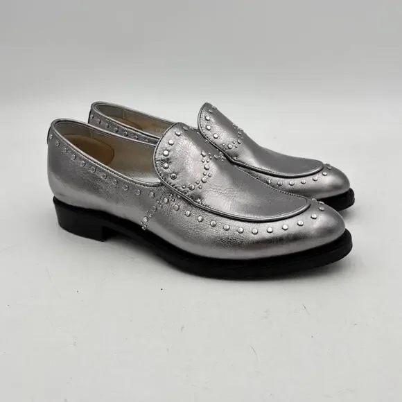 The Office of Angela Scott Miss Cecilia Studded Loafers Women's 36 US 6 - Picture 1 of 13